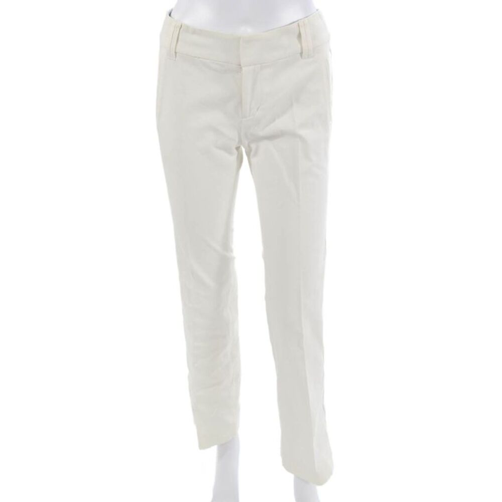 Pink Tartan Womens Dress Pants White Cotton Hook & Eye Inseam 28 Size 0